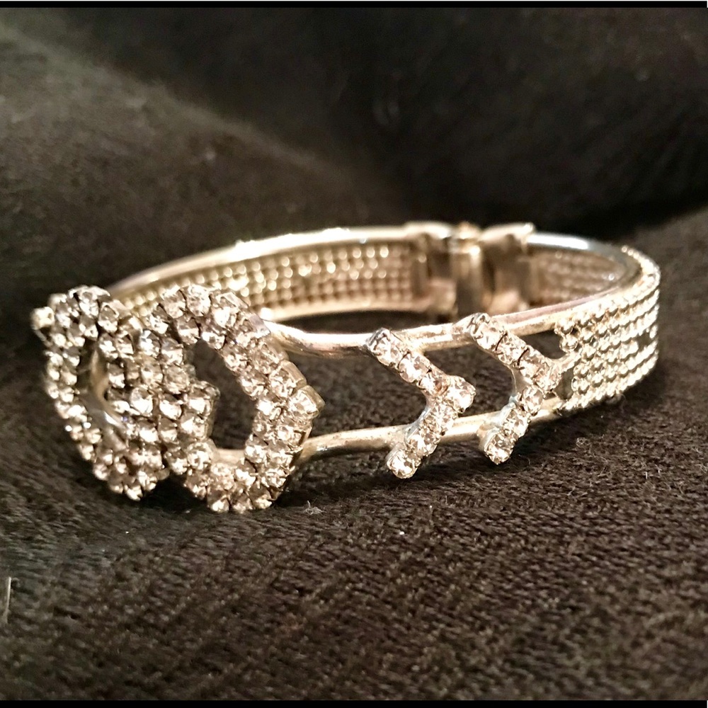 Silver and Crystals bracelet